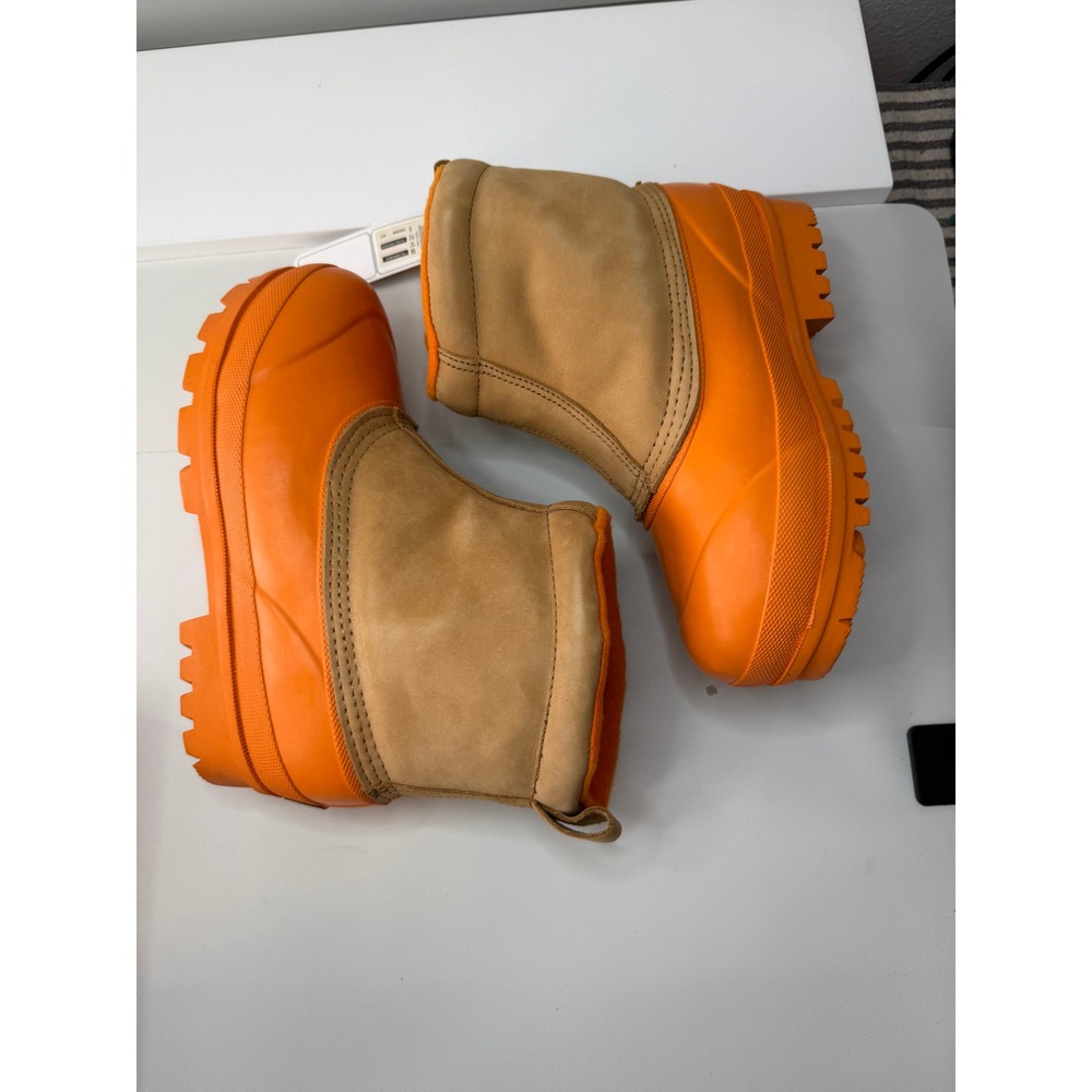 Superga Alpina 759-RBRNBKU Womens Boots Ocra Orange Nubuck Shearling Rubber‎ 7.5 - Picture 3 of 13
